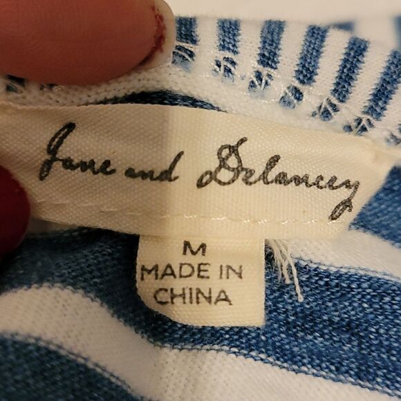 Jane and Delancey striped blue shirt - Picture 5 of 7